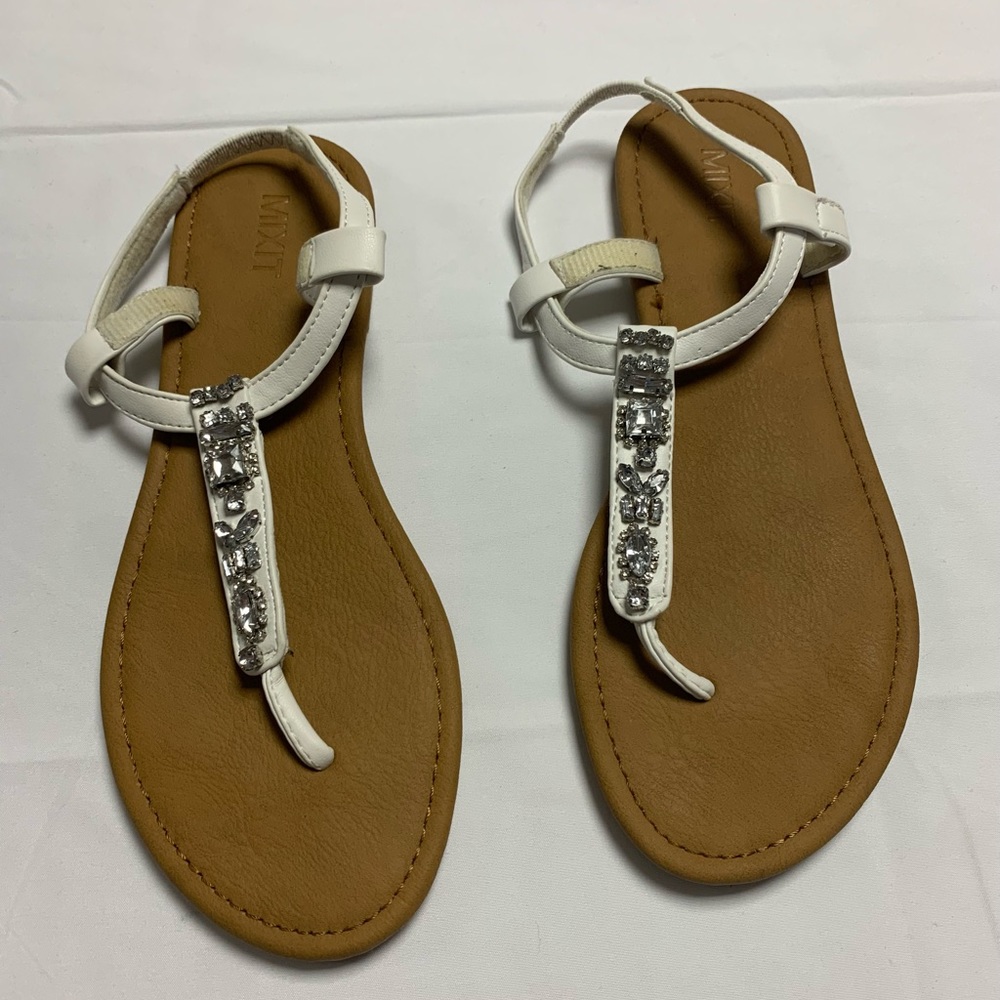 Womens jeweled sandals size 8